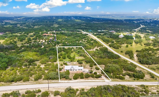 212 Vista Vw, Spring Branch, TX 78070 - aerial overview of property's location featuring property parcel outlined