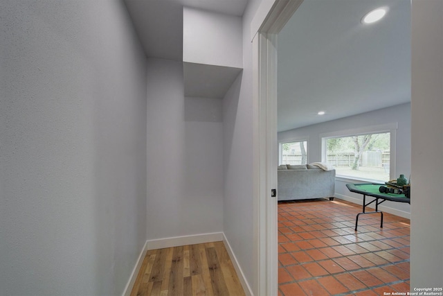 2714 Floral Way, San Antonio, TX 78247 - hall featuring baseboards and recessed lighting