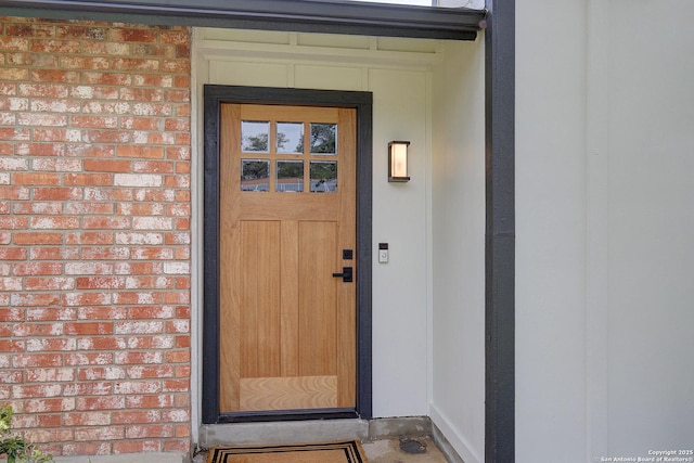 2714 Floral Way, San Antonio, TX 78247 - view of exterior entry with brick siding