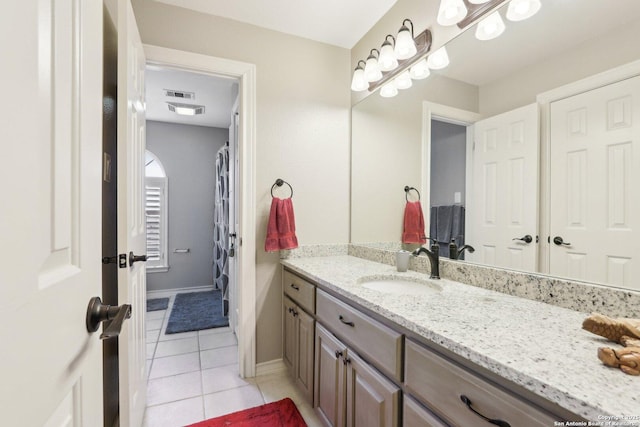 2929 Mccaskey Rdg, San Antonio, TX 78258 - full bathroom featuring vanity, tile patterned flooring, and baseboards