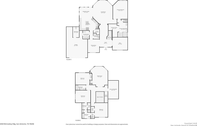 2929 Mccaskey Rdg, San Antonio, TX 78258 - property floor plan