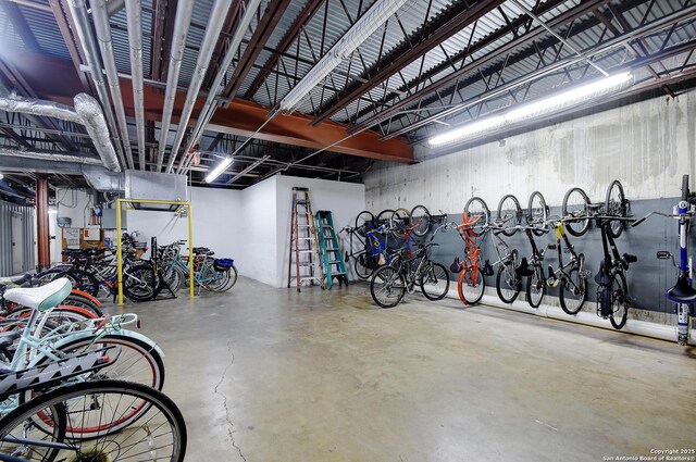 831 S Flores Unit 2212, San Antonio, TX 78204 - garage with bike storage
