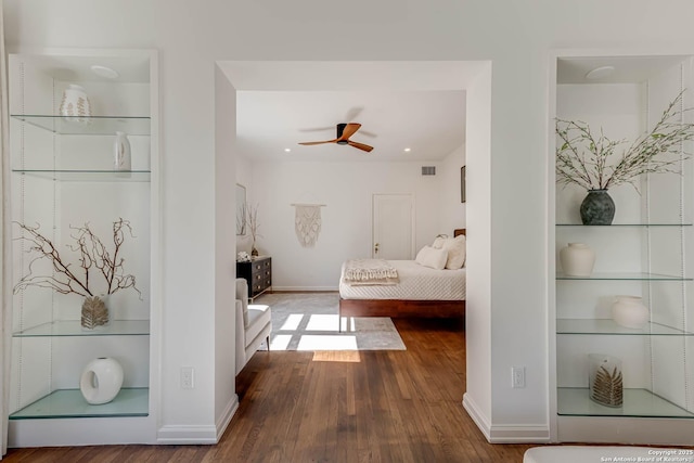 264 E Lullwood, San Antonio, TX 78212 - bedroom featuring dark wood-type flooring and baseboards