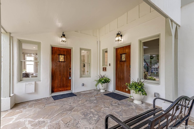 264 E Lullwood, San Antonio, TX 78212 - doorway to property featuring a porch
