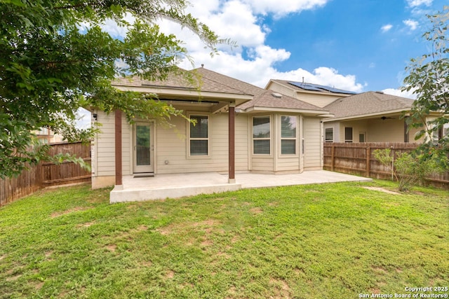 8339 Percheron Pass, San Antonio, TX 78254 - rear view of property with a patio and a shingled roof