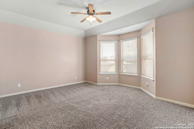8339 Percheron Pass, San Antonio, TX 78254 - spare room with carpet floors, a ceiling fan, and baseboards