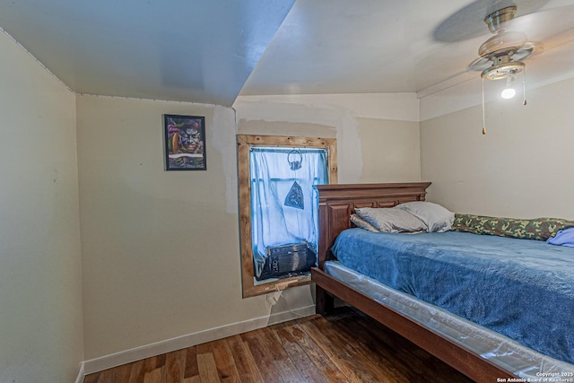 935 Gembler, San Antonio, TX 78219 - bedroom with wood finished floors, baseboards, ceiling fan, and cooling unit