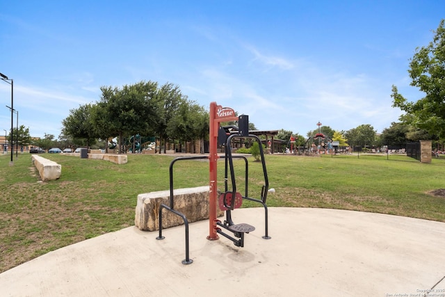 15122 Cinnamon Teal, San Antonio, TX 78253 - view of jungle gym with a yard