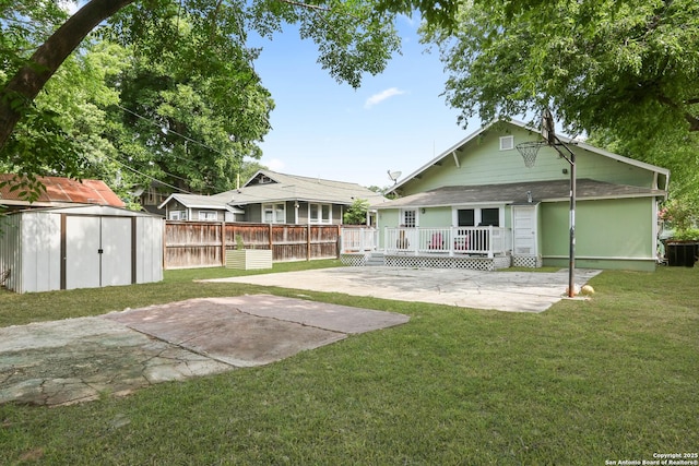 1106 W Summit Ave, San Antonio, TX 78201 - back of house with a patio, a wooden deck, and cooling unit