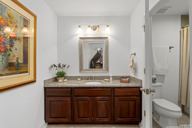 21302 Ronda De Cadiz, San Antonio, TX 78257 - bathroom featuring vanity, toilet, and tile patterned floors