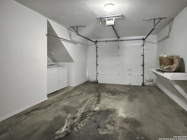 201 Craig Pl Apt B, San Antonio, TX 78212 - garage with washer and clothes dryer and a garage door opener