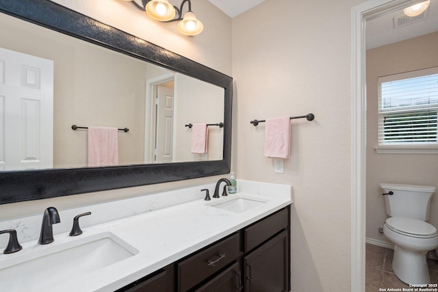 19426 Desert Oak, San Antonio, TX 78258 - bathroom featuring double vanity and tile patterned flooring