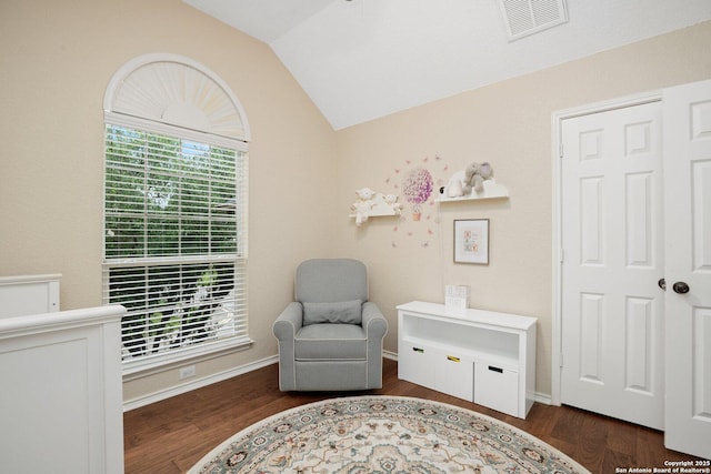 19426 Desert Oak, San Antonio, TX 78258 - sitting room with vaulted ceiling and wood finished floors