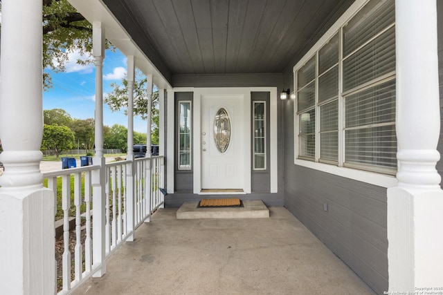 323 Roseborough, San Antonio, TX 78210 - view of exterior entry with a porch