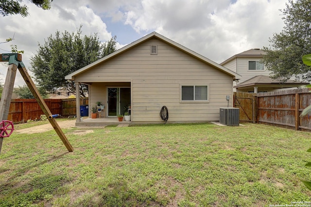 11907 Pure Silver, San Antonio, TX 78254 - rear view of property with a patio area and central AC unit