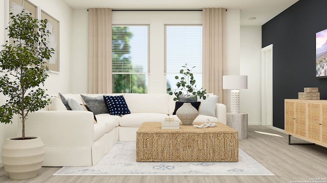 10830 Siebern Rd, San Antonio, TX 78224 - living room featuring wood finished floors