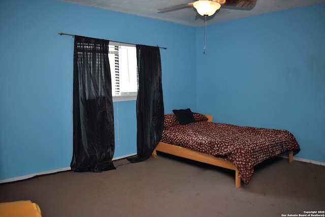 8328 Morning Grv, Converse, TX 78109 - bedroom featuring baseboards, carpet floors, and ceiling fan