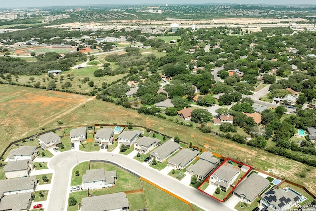 2331 Greystone Lndg, San Antonio, TX 78259 - aerial view of residential area with property boundaries highlighted