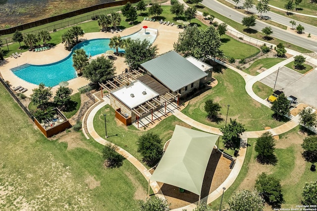 2331 Greystone Lndg, San Antonio, TX 78259 - bird's eye view of a pool