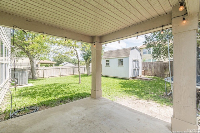 609 San Augustine, New Braunfels, TX 78132 - view of patio / terrace with central AC