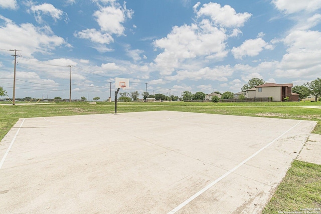 609 San Augustine, New Braunfels, TX 78132 - view of sport court featuring community basketball court and a yard