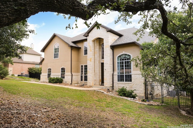 1818 Palmer Vw, San Antonio, TX 78260 - french country home featuring stone siding and stucco siding