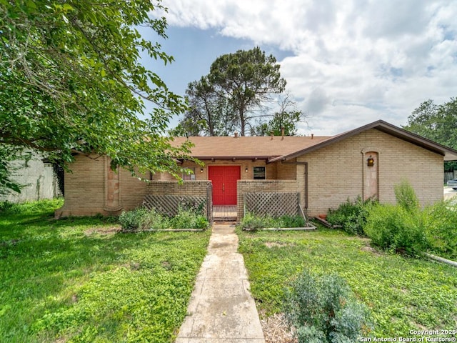 6802 S Forest Hvn, San Antonio, TX 78240 - view of front of property with brick siding