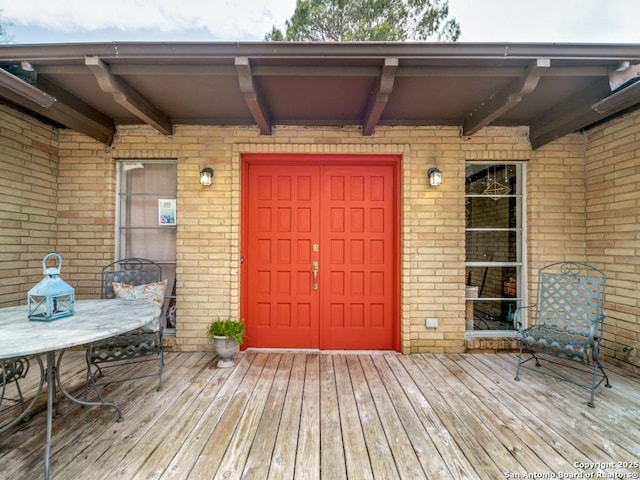 6802 S Forest Hvn, San Antonio, TX 78240 - view of exterior entry with brick siding