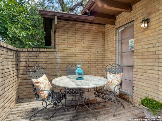 6802 S Forest Hvn, San Antonio, TX 78240 - view of wooden deck