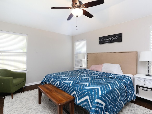 10831 Colt Chase, San Antonio, TX 78254 - bedroom with wood finished floors, baseboards, and a ceiling fan