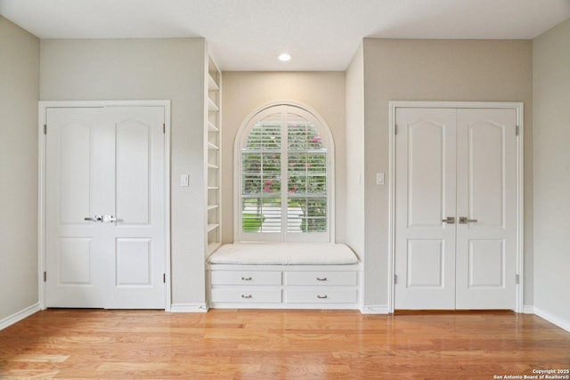 21641 Forest Waters, Garden Ridge, TX 78266 - unfurnished bedroom featuring light wood-type flooring, baseboards, and recessed lighting