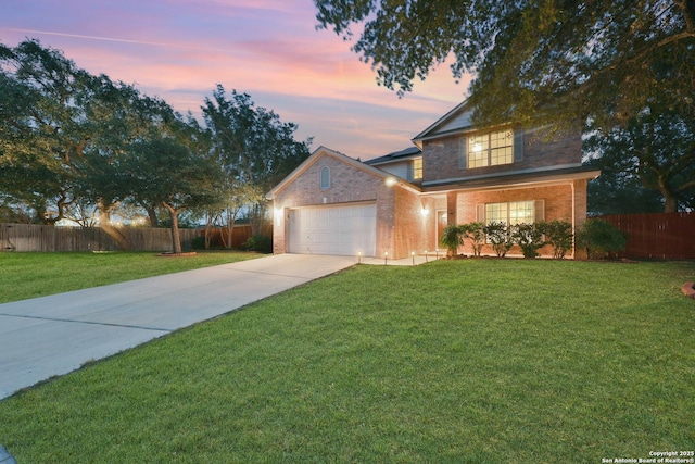 11502 Windwalk, San Antonio, TX 78253 - traditional-style home with a garage, driveway, and brick siding