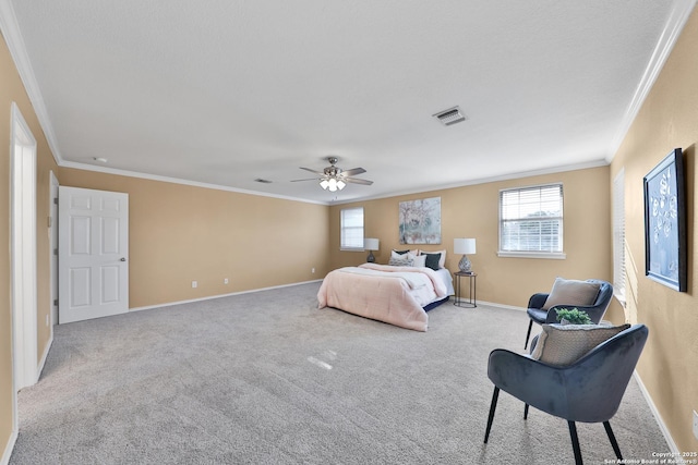 11502 Windwalk, San Antonio, TX 78253 - bedroom featuring crown molding, carpet floors, and baseboards