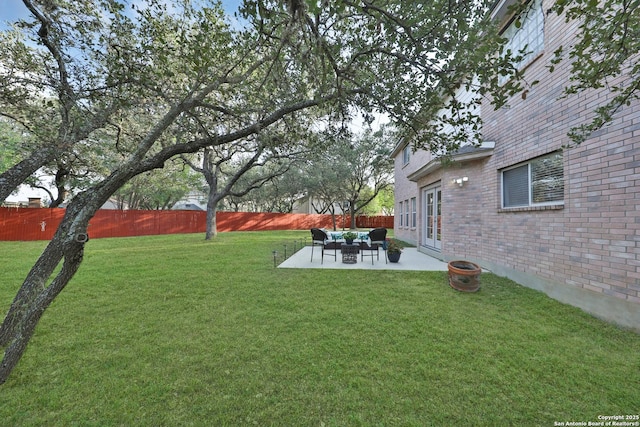 11502 Windwalk, San Antonio, TX 78253 - view of yard featuring a patio and an outdoor living space