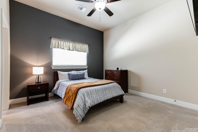 311 Wentworth, Spring Branch, TX 78070 - bedroom featuring carpet floors, baseboards, and a ceiling fan