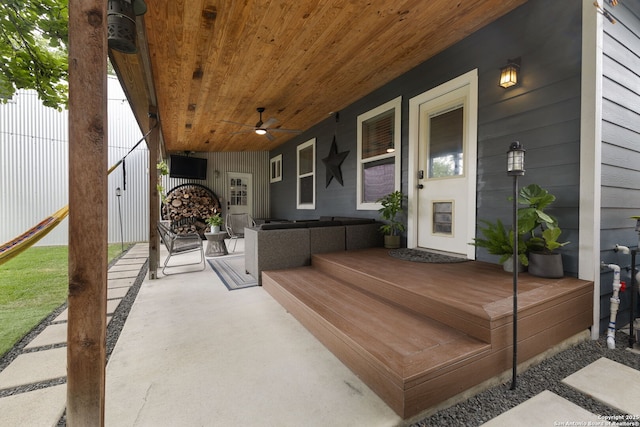 203 Rehmann, San Antonio, TX 78204 - deck featuring an outdoor living space