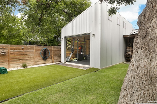 203 Rehmann, San Antonio, TX 78204 - view of outbuilding featuring a garage
