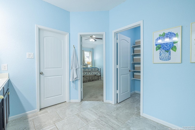 2705 Merlin Ln, Pearland, TX 77581 - hall with baseboards