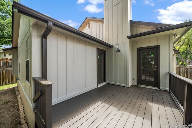6243 Broadmeadow, San Antonio, TX 78240 - view of wooden deck