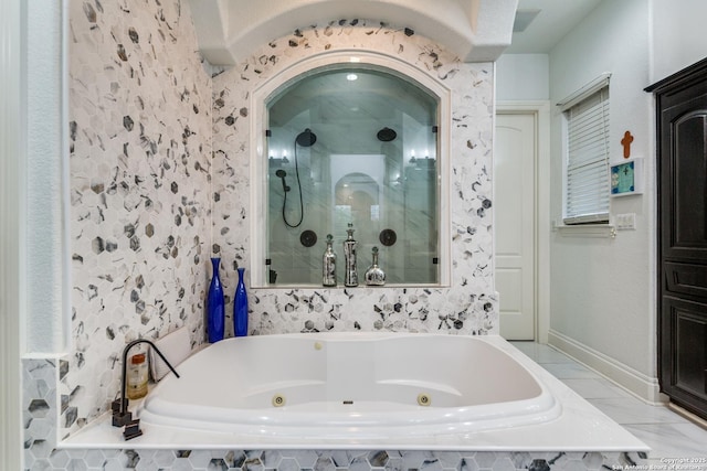 10 Kings Tower, San Antonio, TX 78257 - full bath with a shower stall and a jetted tub