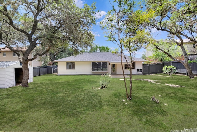 9807 Boulder Hill, San Antonio, TX 78250 - rear view of house with roof with shingles