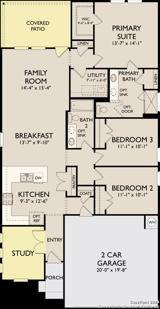 7011 Lower Xing, San Antonio, TX 78252 - property floor plan