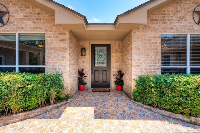 585 Oak Bend Dr, Bandera, TX 78003 - property entrance with brick siding