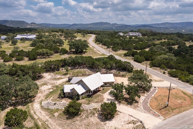 122 Twisting Oaks Ct, Pipe Creek, TX 78063 - view from above of property with mountains