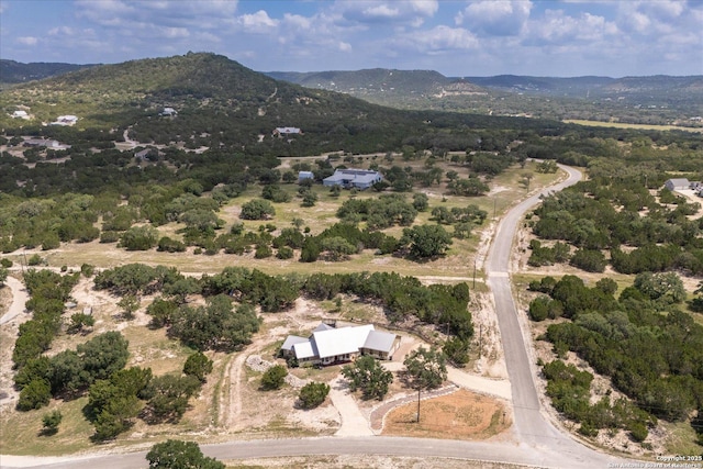 122 Twisting Oaks Ct, Pipe Creek, TX 78063 - drone / aerial view of mountains
