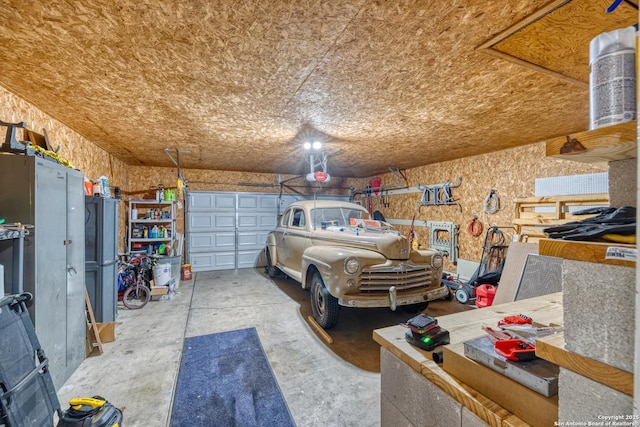 105 S Bluebonnet, Uvalde, TX 78801 - garage featuring a garage door opener