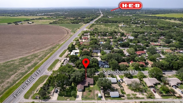 105 S Bluebonnet, Uvalde, TX 78801 - aerial view of property and surrounding area