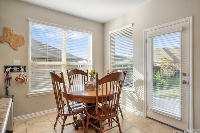 1989 Kalli Jo, New Braunfels, TX 78130 - dining room with light tile patterned floors and baseboards