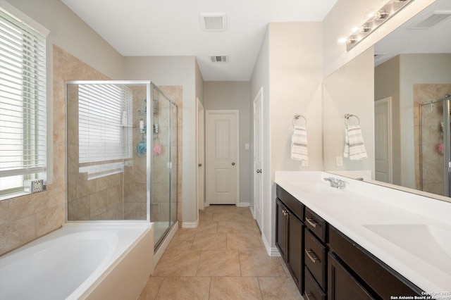 1989 Kalli Jo, New Braunfels, TX 78130 - full bath with a shower stall, double vanity, a garden tub, and baseboards