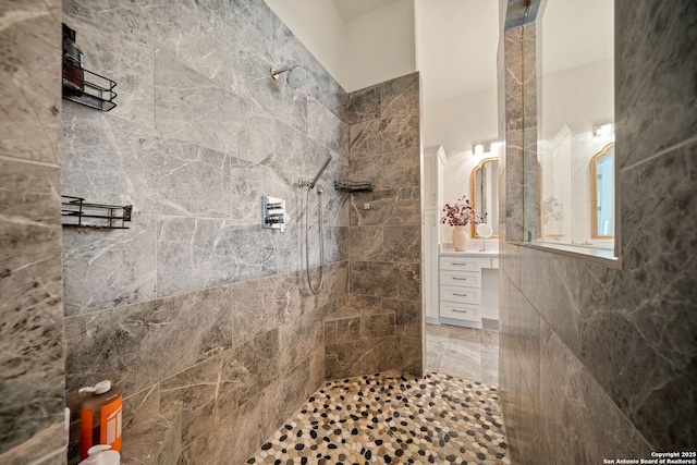 117 Sabella, Spring Branch, TX 78070 - full bathroom with walk in shower and vanity